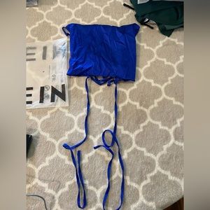 SHEIN BAE HALTER TOP ROYAL BLUE XS
